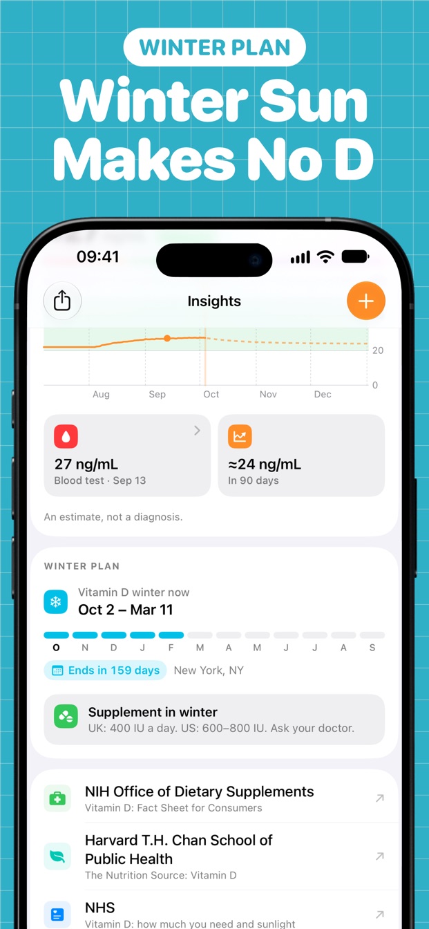 Winter Plan screen
